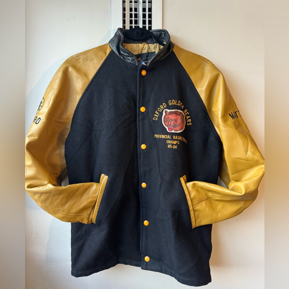 Vintage 1980’s Oxford Golden Bears Varsity / Letterman Jacket